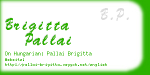 brigitta pallai business card